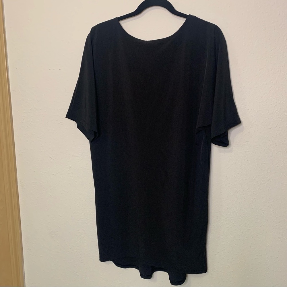 Lucy Black Dolman Sleeve Dress Size Small FLAW